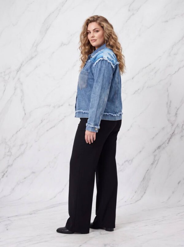 Premium Distressed Denim Shirt Jacket