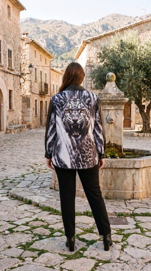 Premium Animal Print Silk Shirt