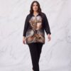 Premium Black Artistic Print Shirt - Wholesale
