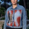 tg_71a7835f88b101eb Premium Denim Jacket with Artistic Print