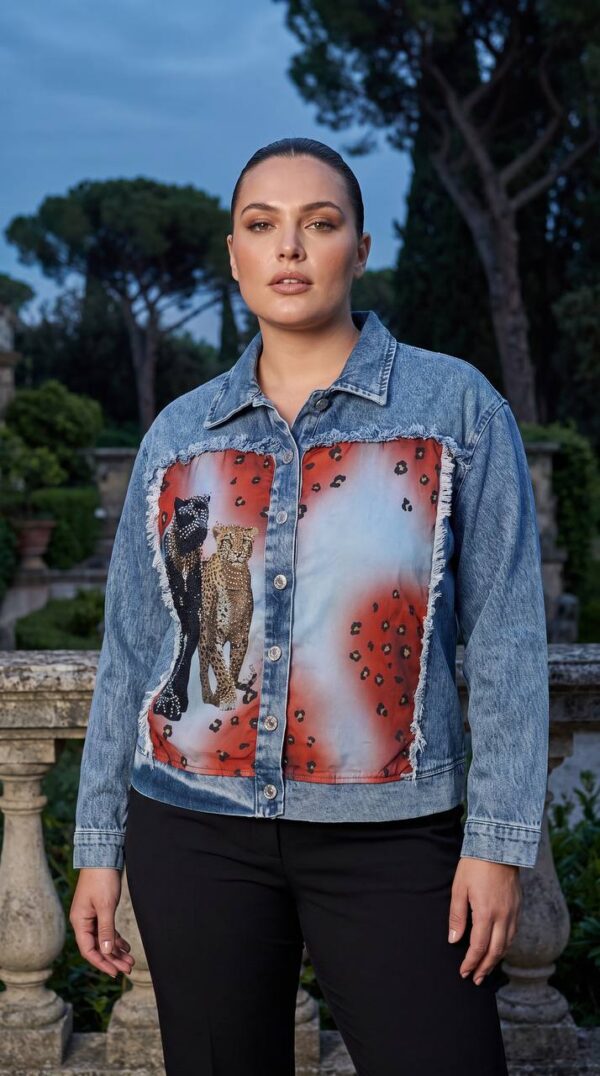 tg_71a7835f88b101eb Premium Denim Jacket with Artistic Print