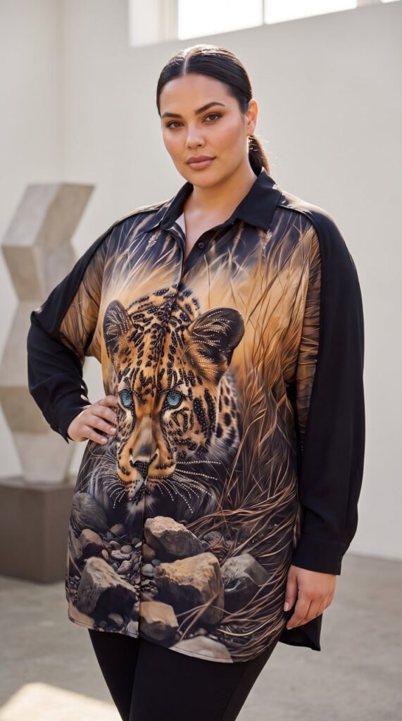 Premium Animal Print Shirt - Luxury Leopard Design