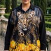 tg_f02f272f9318ac05 Premium Leopard Print Shirt with Floral Design