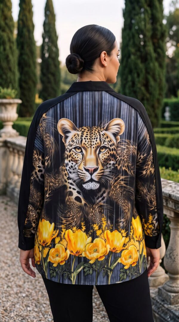 tg_d85b38a6cebc8ea8 Premium Leopard Print Shirt with Floral Design