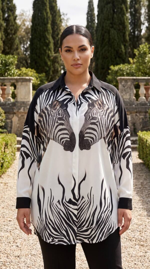 tg_71e8d0bdfa93e8f1 Premium Zebra Print Shirt - Wholesale Animal Pattern Blouse