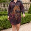 tg_0c04ca4f3ee830a7 Premium Animal Print Dress with Floral Embellishments