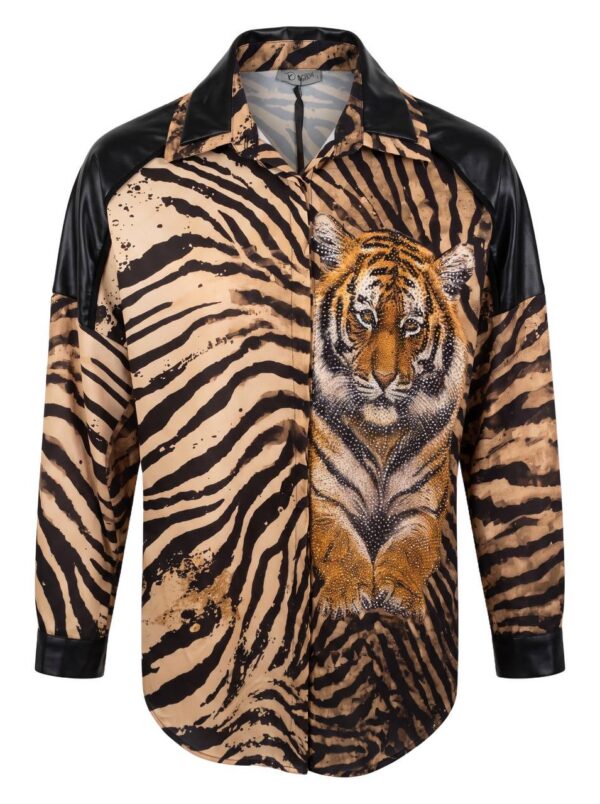 tg_29e0510bf11c4047 Premium Animal Print Silk Shirt - Wholesale