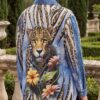 tg_3e96d4b37722c59d Premium Denim Shirt with Leopard & Floral Print