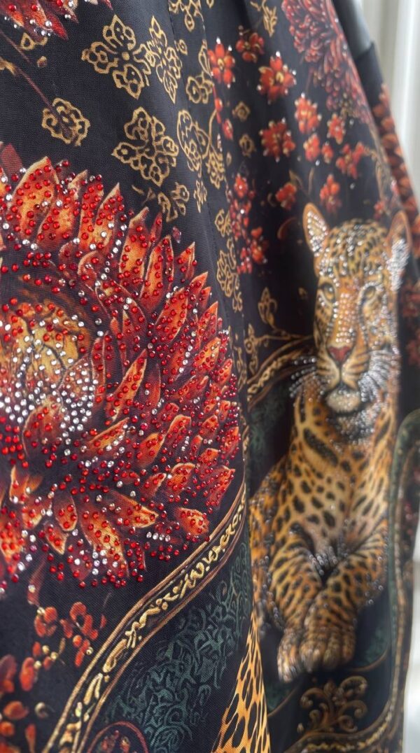 tg_486d0e09ecbf58cd Premium Leopard Floral Shirt Dress