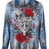 tg_4ad92c72378780cc Premium Denim Leopard Rose Print Shirt