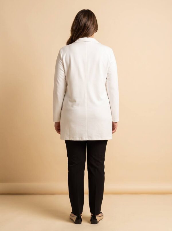 Premium White Eiffel Tower Graphic Jacket - Sizes 42-46
