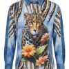 tg_5c3b13d8571cea82 Premium Denim Shirt with Leopard & Floral Print