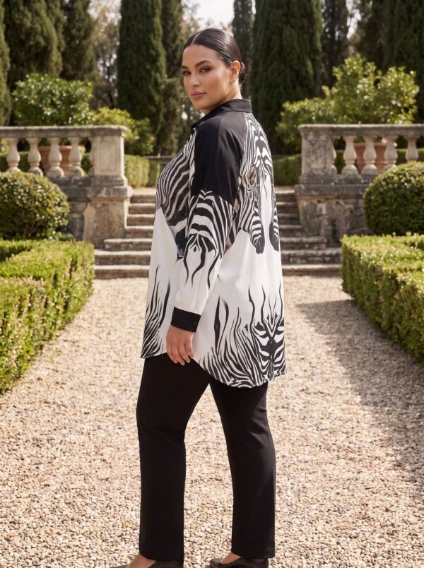 Premium Zebra Print Shirt - Wholesale Animal Pattern Blouse
