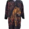 tg_75a2060f87de4eb3 Premium Animal Print Dress with Floral Embellishments