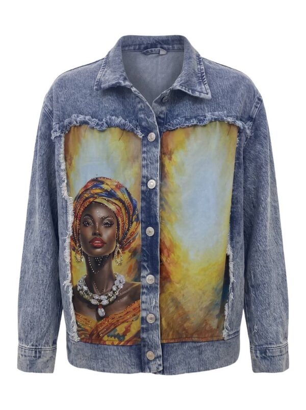 tg_9df8635e58a70a5c Premium Denim Jacket with Artistic Portrait Print