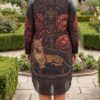 tg_ab5f58c959a20a71 Premium Leopard Floral Shirt Dress