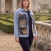 tg_b3fa2f03a7af6ef5 Premium Denim Jacket with Tiger Graphic Print