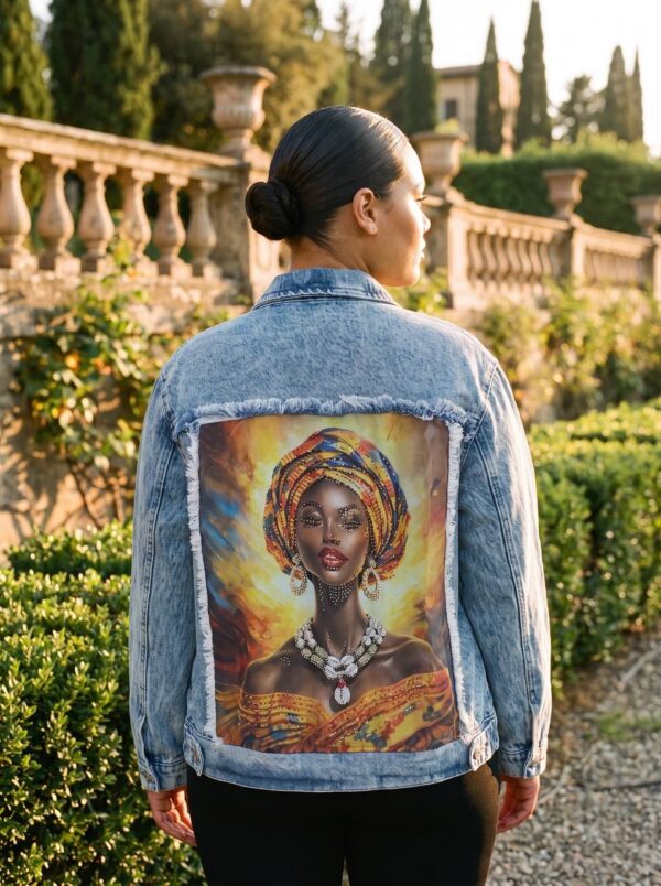 tg_b84a5ef3d937806b Premium Denim Jacket with Artistic Portrait Print