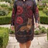 tg_c3eb7bb38dc676ef Premium Leopard Floral Shirt Dress