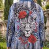 tg_d03f287a6cd023e8 Premium Denim Leopard Rose Print Shirt