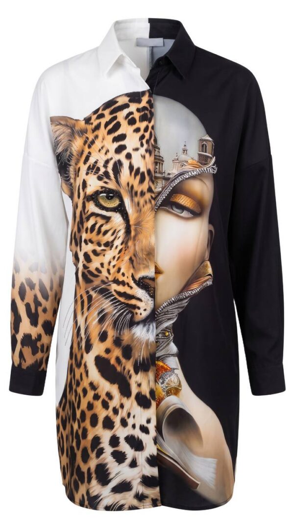 tg_335e135c6c6bb542 Premium Leopard Print Shirt with Floral Design