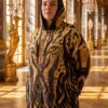 Premium Animal Print Hooded Coat