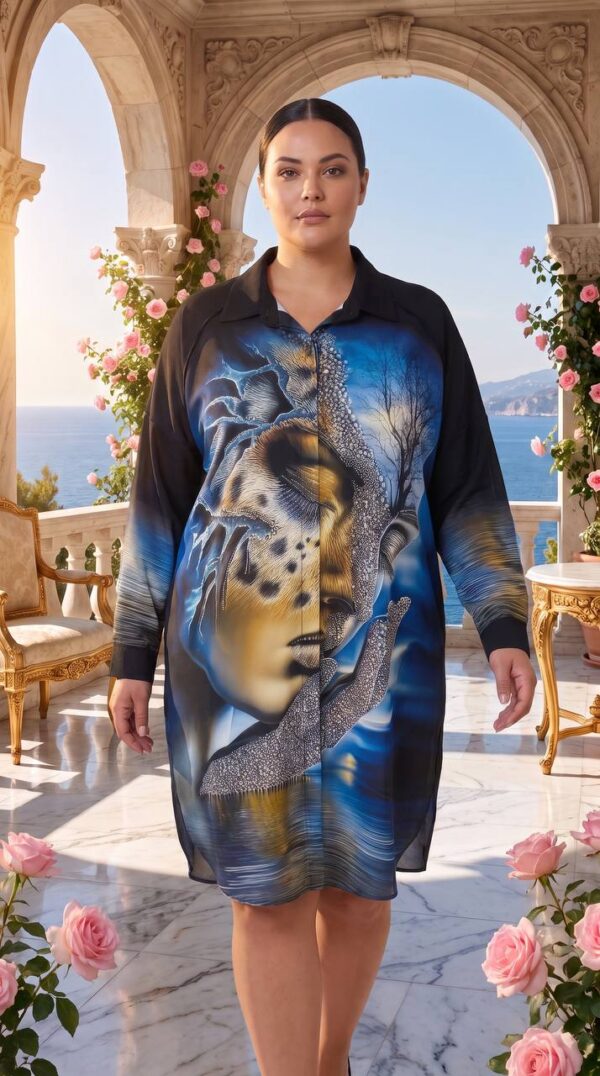 tg_48375555c3c95a2b Premium Artistic Print Dress