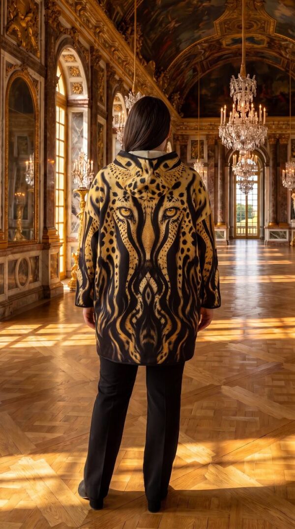 Premium Animal Print Hooded Coat