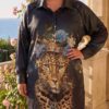 tg_d721d5b913b48b7b Premium Leopard Print Shirt with Animal Graphic