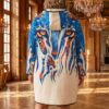 Premium Printed Coat with Abstract Pattern